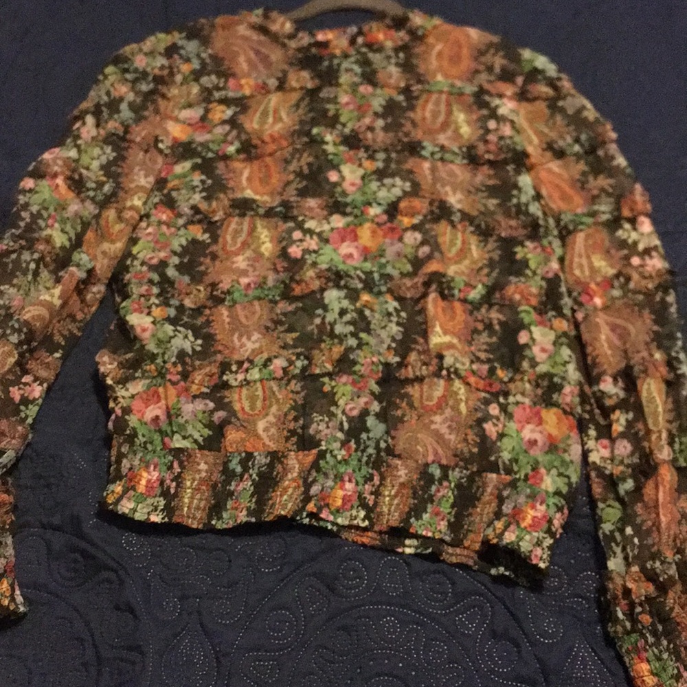 Intermix see through blouse